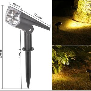 Outdoor Garden Light Solar Powered LED Waterproof Auto Sensor Landscape Lighting Lawn Pathway Decoration lampu laluan