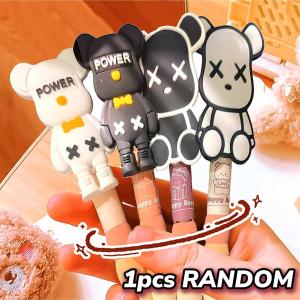 Pulpen Pena Jel Mekanik Sekolah Anak Aesthetic Pencet Cetek Tekan Motif Karakter Kartun Beruang Happy Bear Kawaii Cartoon Retractable Gel Ink Pen