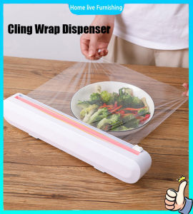 Cling Film Cutting Box Cling Wrap Cutter Wrap Dispenser Dual-Sided Cutting Magnetic Back Kitchen Tin Foil Oil Paper Cutting Tools