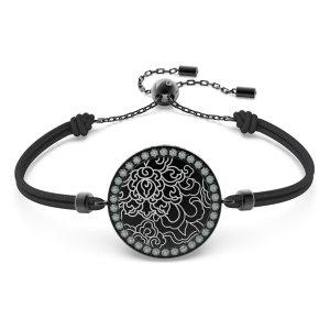 💖Swarovski💖Connexus Medallion Black Diamond Bracelet S925 Sterling Silver Womens Fashion Bracelet Hypoallergenic Non-allergenic Valentines Day Gift Birthday Gift for Girlfriend Bestie