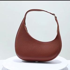 Irregular Crescent Bag for Women Niche Style Elegant Commuter Shoulder Bag Crossbody New Model Solid Color Zipper Versatile Bag
