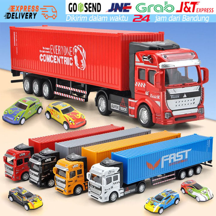 Mainan Diecast Truck Container Box / Truk Kontainer / Truk Tangki ...