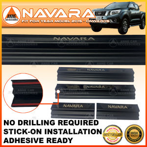 Side Stepsill for Nissan Navara VL EL Calibre NP300 Frontier 2014 - Onwards With & Without LED OEM Side Door Stepsill / Side Step Board Guard / Cover 4PCS/Set Car Accessories