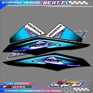 STRIPING VARIASI MOTOR BEAT FI / STICKER LIST MOTOR HONDA BEAT FI