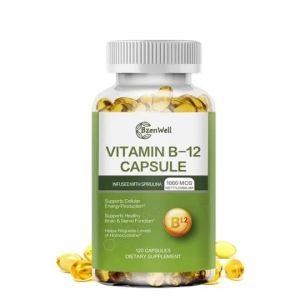 Vitamin B12 Methyl 1000mcg Spirulina Suplemen Kebas Tangan Kaki Tambah Tenaga Vegan Capsule