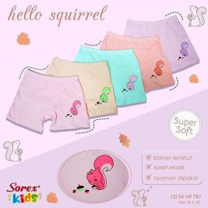 SOREX 787 CELANA DALAM ANAK PEREMPUAN SHORTPANTS ANAK ( 3 PCS )