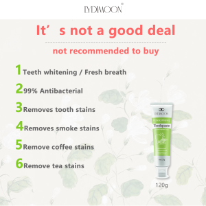 Whitening Probiotic Toothpaste 120g Removal Tartar Bad Breath Freshens Breath Removal Yellow Stains Restoring Damaged Gums