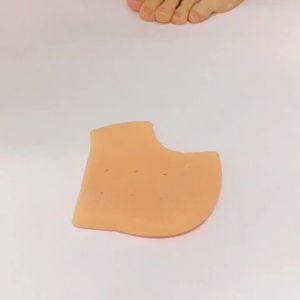 New 1 Pair (2pcs) Silicone Gel Heel Protector Heel Cups Plantar Fasciitis Inserts Heel Pads Cushion Great for Leg Heel Pain Achilles Tendinitis Dry Anti Crack Moisturizing Ellgy Cracked Healing Foot Care Relief Sock Tumit Sakit