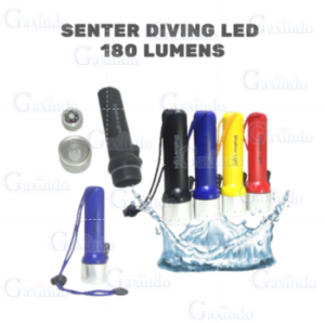 SENTER DIVING LED 180 LUMENS 3W S8633 SENTER ANTI AIR SENTER WATERPROOF