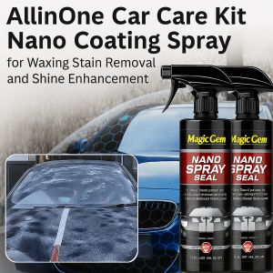 All In One Car Care Kit Nano Coating Spray for Waxing Stain Removal and Shine Enhancement