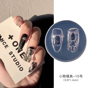 Khuôn gấu Bearbrick khuôn làm gấu nail khuôn gấu