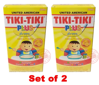 Tiki Tiki Plus Drops 30ml Set of 2