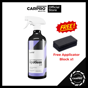 [SPECIAL PROMO] CARPRO Spotless 2.0 (1L) (FREE Applicator Block) - Intensive Car Coating Water Spot Remover
