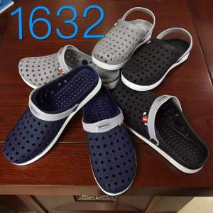 Summer MenS Beach Sandals Closed-Toe Mesh Shoes Thick-Soled Non-Slip Durable Plastic Factory Price