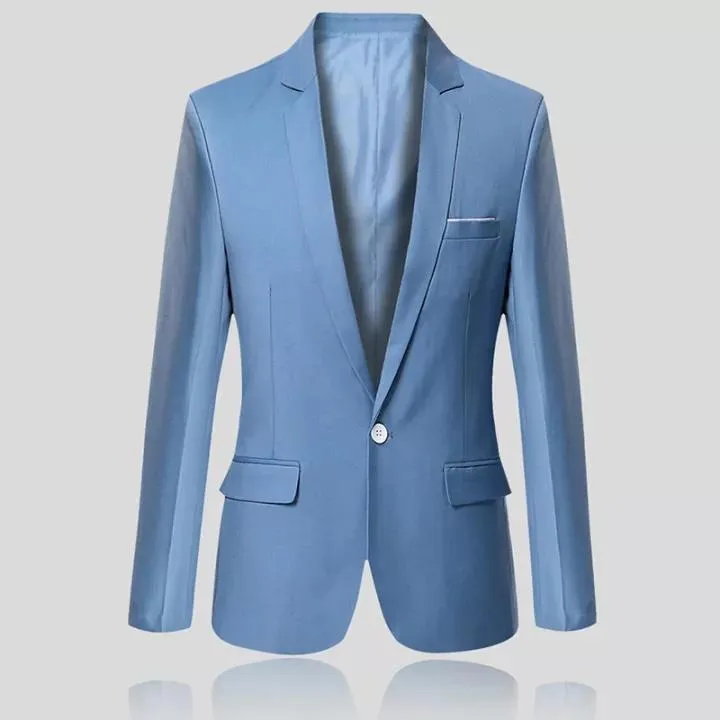3-Piece Suit Festive Men Sky Blue Cotton Suits, Size: Large at Rs 3000/set  in New Delhi