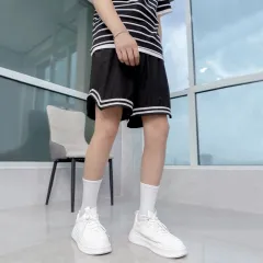 M-5XL Summer Khaki Oversized Korean Style Fashion Loose Straight Ice Silk  Breathable Pants Men