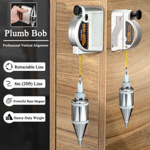 CCStore ลูกดิ่งแม่เหล็ก ลูกดิ่ง พร้อมตลับแม่เหล็ก ล็อคอัตโนมัติ ขนาด 6m ด้วยพินการยิงคงที่