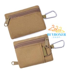 BUYBOXER SHOP Military Mini Size Belt Pocket Organizer EDC Pocket Organizer as Wallet ID Card Holder Car Key Chain Key Case chain Pouch