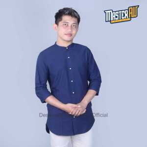 Koko 3/4 Pria Lengan 3/4 Kuwalitas Premium
