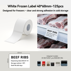 NIIMBOT Custom Label Paper for Supermarket | Price & Product Tags | Waterproof Oilproof Scratchproof