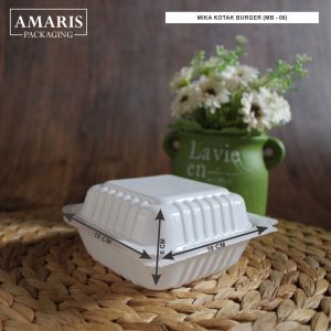 Mika Burger Isi 25 Pcs MB-08 Amaris Packaging: Paket Makanan Praktis