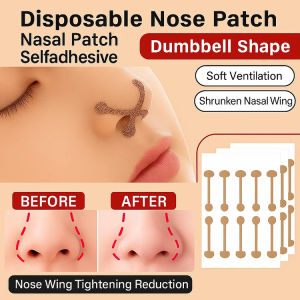 Disposable Nose Patch  Self-Adhesive Nose Reduction Strips For Shrinking &amp Shaping  Slim Nose Wings Thin &amp Narrow Nose Orthopedic Elastic Nose Patches