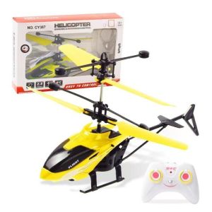 BISA COD - RC MAINAN HELIKOPTER SENSOR TANGAN DAN REMOTE CONTROL FREE KABEL CAS WARNA DAN LED - RA