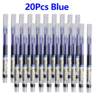 20Pcs Premium Black/Blue/Red Liquid Ink Gel Pens 0.5mm Fine Point Smooth Writing Ballpoint Pens for Office School Stationery Supply
