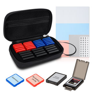 Kiorafoto Memory Card Case Organize Box For Storage 12 CFexpress Type-B/XQD Cards and 20 SD CardsInclude 32 Independent Transparent Small Card BoxesWaterproof & Impact Resistant