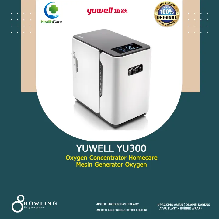 O2 Genrator Yuwell YUWELL YU300 Oxygen Concentrator Homecare Mesin Generator Oksigen OXY ...
