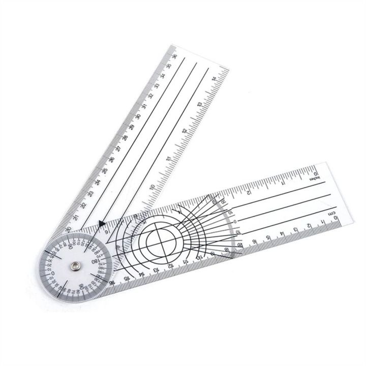 Xodiumd Pvc School Calibrated 360 Degree Protractor Orthopedics Joint 