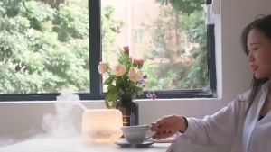 500ML Bedroom Remote Control 7 Color LED Light Ultrasonic Air Dehumidifier Air Diffuser Essential Oil Aromatpy