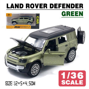 LEO 1:36 Land Rover Defender Toy Car Model Metal Alloy Diecast Car Toys For KidsChildrens Toys for boy Miniauto Truck Vehicle Sound and Light Toy