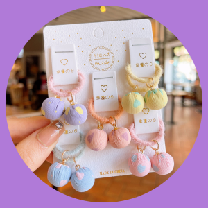 Set 10 Dây Cột Tóc Trendy Style Hàn Quốc Xinh Đẹp Cho Bé Gái