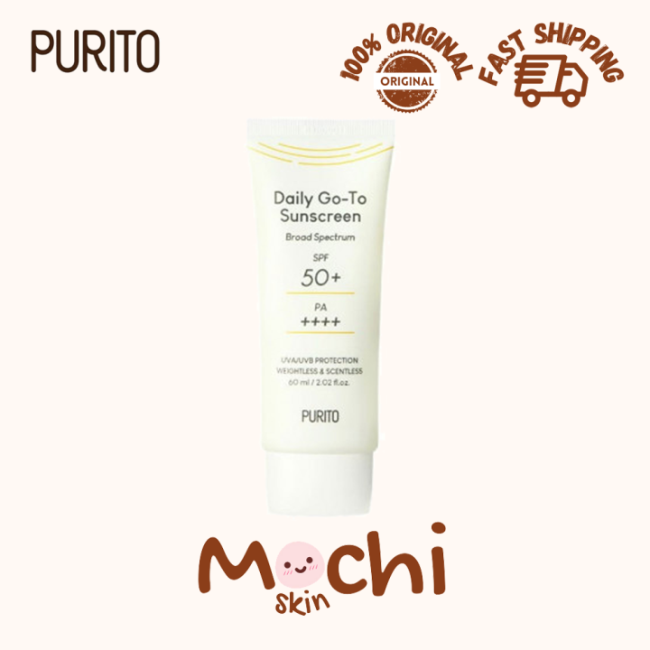 PURITO Daily Go-To Sunscreen 60ml SPF 50+ PA++++ | Lazada