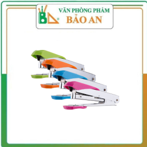 Dập ghim loại 10 Deli 15 trang Xanh Đỏ tím Cam Xanh lá - 1 cái E0260