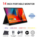 จอภาพแบบพกพา PORTABLE MONITOR 15.6 นิ้ว 1080P IPS แบบพกพาลำโพงคู่ในตัวรองรับการใช้งานกับคอมพิวเตอร์แล็ปท็. 