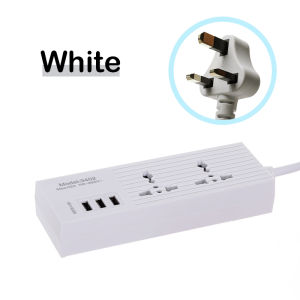 Universal Power Strip Power Socket 6 USB Output 3.4A Fast Charging With 2M/4M/5M Cable Power Wall Charger Adapter 2500W UK Plug 排插 插座