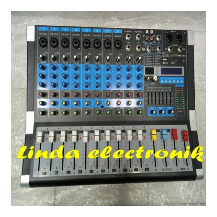 Power Mixer Cleve Audio Pmr12fx 12channel 1000watt 2x500 ORYGINAL