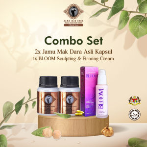 COMBO SET - 2x Jamu Mak Dara Asli Kapsul + 1x BLOOM Sculpting & Firming Cream