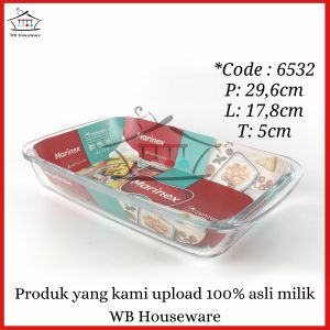 loyang kaca tahan panas segi panjang MARINEX 16L / 22L / 29L / 53L
