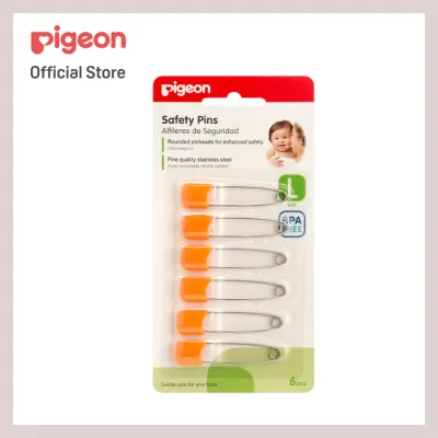 Pigeon Safety Pin (L) 6 Pcs/Card