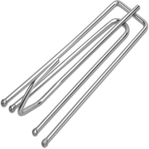 30pcs Curtain Pleat Hook Clips Stainless Steel 4 Prongs Drapery Hook Pins for Pleated Drapes Curtain