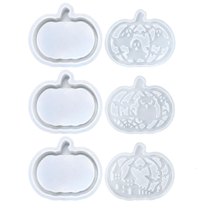 Silicone Molds For Halloween DIY Projects Pumpkins Ghostly Carveds Decors Storage Box Easily DIY Halloween Craft Molds