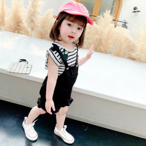 Setelan Jumpsuit Anak Perempuan Import Lucu Ala Korea Size 80 - 110 / 0 - 4 thn