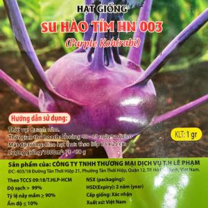 Hạt giống Su Hào xanh Su Hào tím - Gói 1gr - Tỉ lệ nảy mầm >90% - Trồng quanh năm