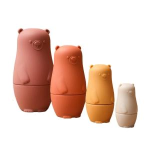 Giáo dục búp bê lồng nhau cho trẻ mới biết đi silicon mềm lồng nhau Bộ búp bê không gian trẻ em học tập trẻ em Matryoshka đồ chơi