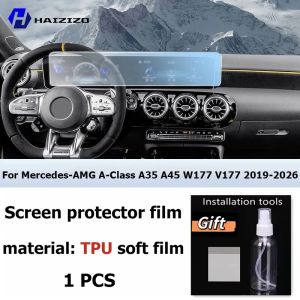 Kail For-AMG A-Class A35 A45 W177 V177 2019-2026 Car interior Matte Screen Protector LCD screen TPU film Scratch resistant M1Y4T