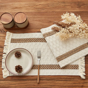 Placemats Dining Mats Placemats for Christmas Dining Table Elegant Placemats for Dining Table Linen Ins Style 30*50CM Christmas Eve Deco