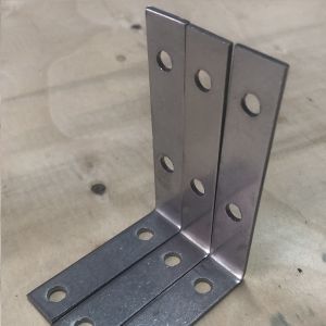 Ke góc vuông Inox 201 - 6x8x1.5 cm - Lỗ 5mm - Dày 2mm - #vattuducduyen